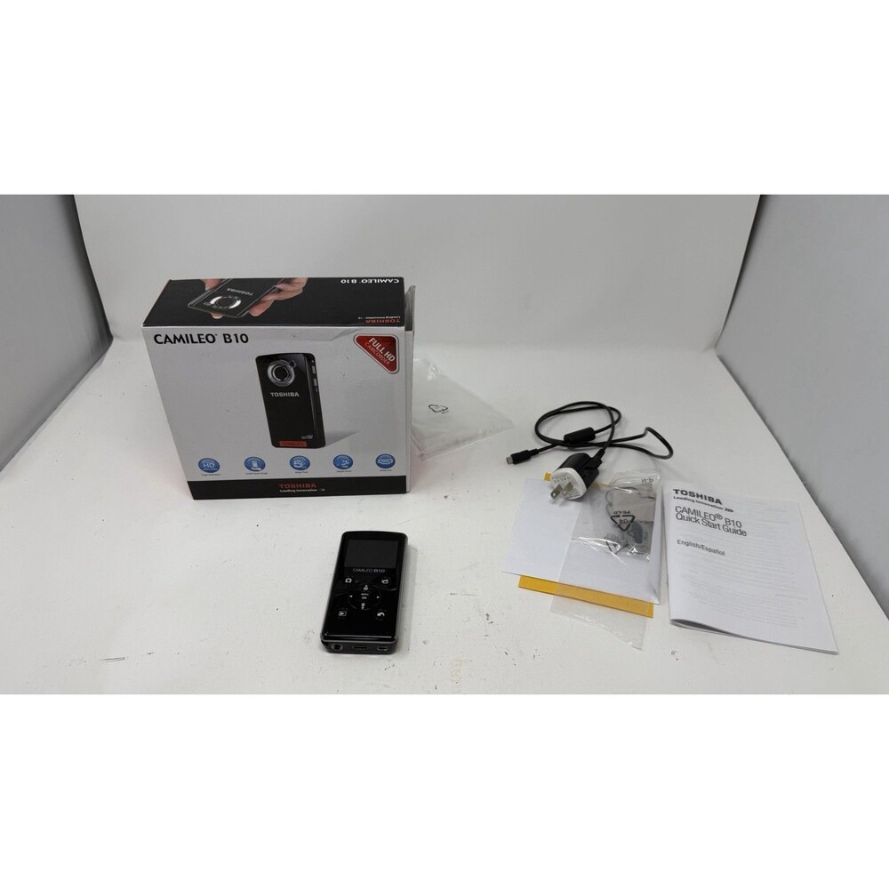 TOSHIBA Camileo B10 HD  Pocket Camcorder 1080p 30fps Full HD - *Needs Battery*